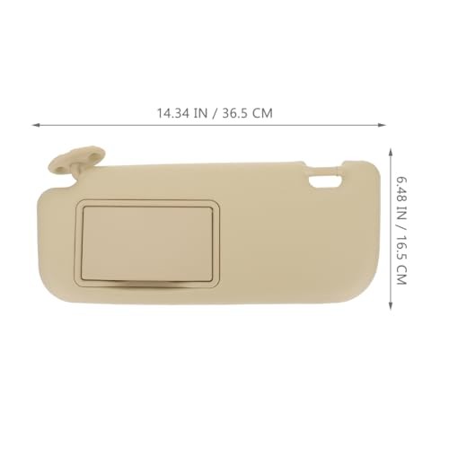 Driver Side Sun Visor with Mirror Replacement Car Interior 36.5x16.5cm Beige