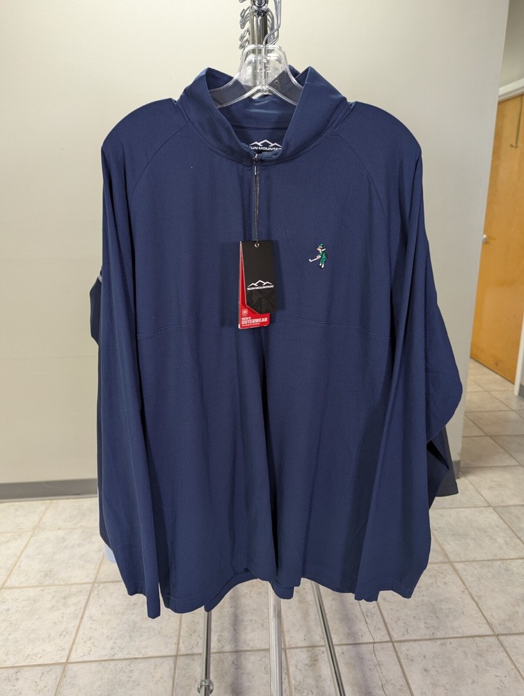 NWT MEN'S SUN MOUNTAIN SECOND LAYER PULLOVER, SIZE: XL, COLOR: NAVY (M16)