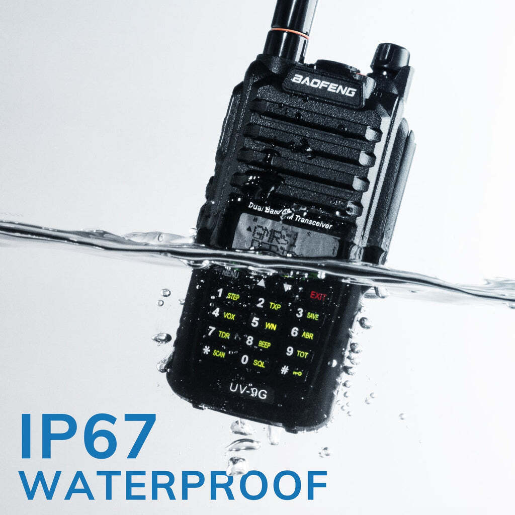 Baofeng UV-9G GMRS Radio [2 Packs] | 5W | IP67 Waterproof | Repeater Capable