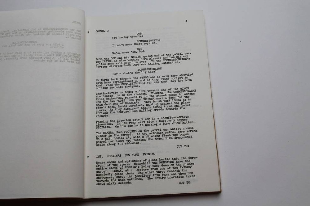 EMPEROR ON ICE / Anthony Masters 1970's Unproduced Screenplay