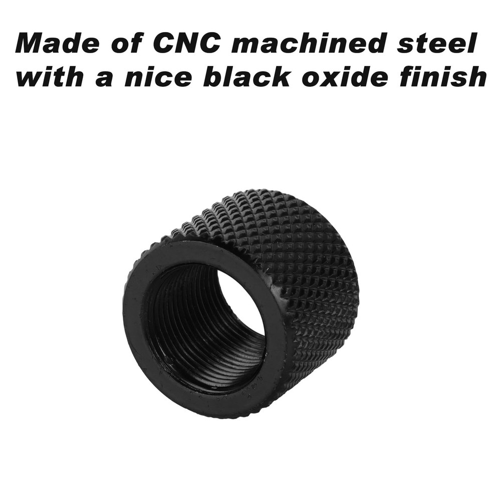 Thread Protector 1/2 x 28 for .22LR .223 & 5.56 (2pack) black