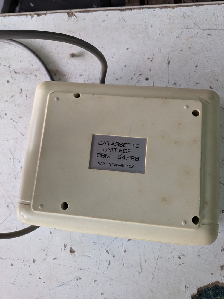 Commodore Unit For CBM 64/128 Datassette Made In Taiwan