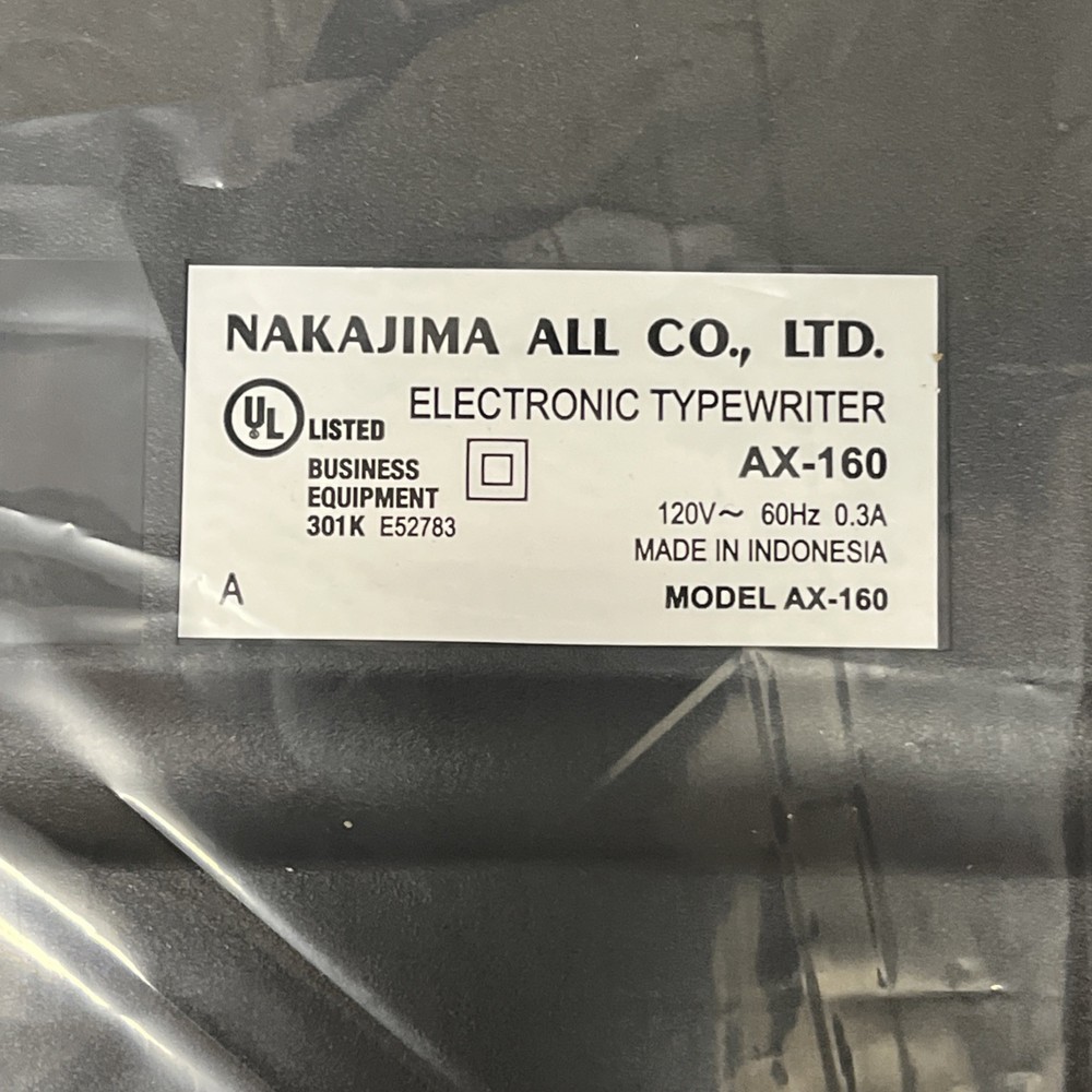 Nakajima WPT-160 Electronic Portable Typewriter