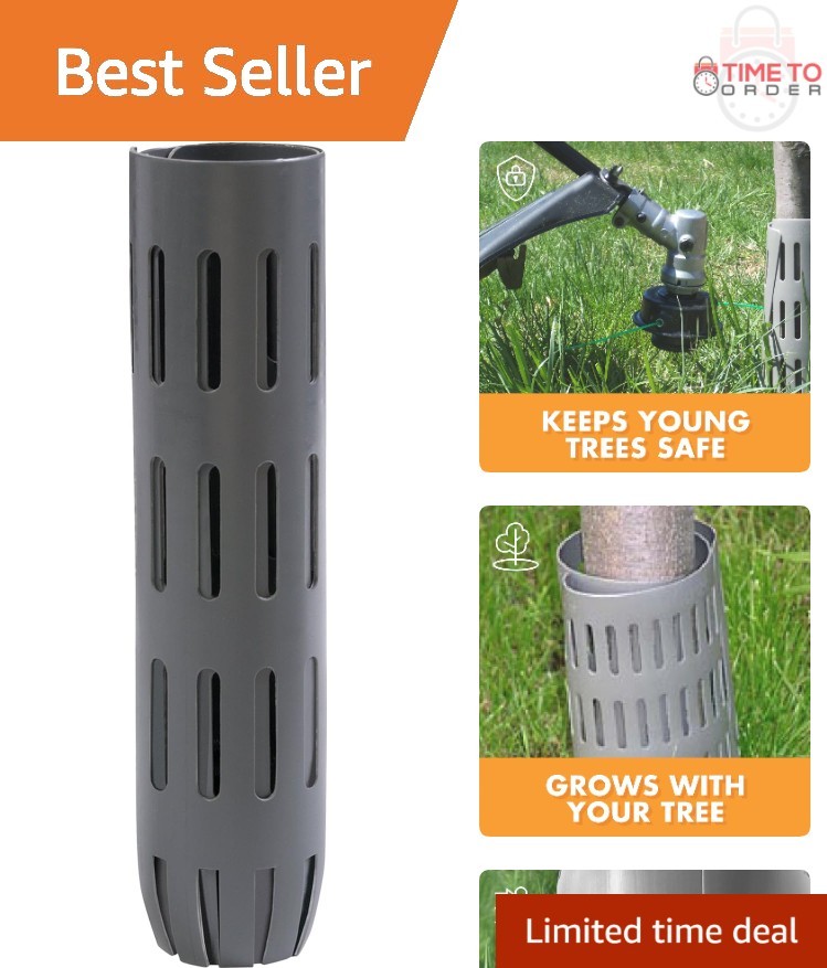 Tree Trunk Protectors Plastic 6 Count for Tree and Sapling Protection