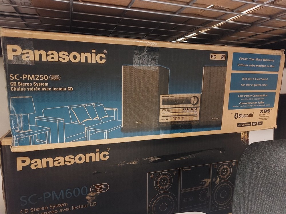 Panasonic Mini-component CD Stereo system SC-PM250-S Silver USB Memory Bluetooth