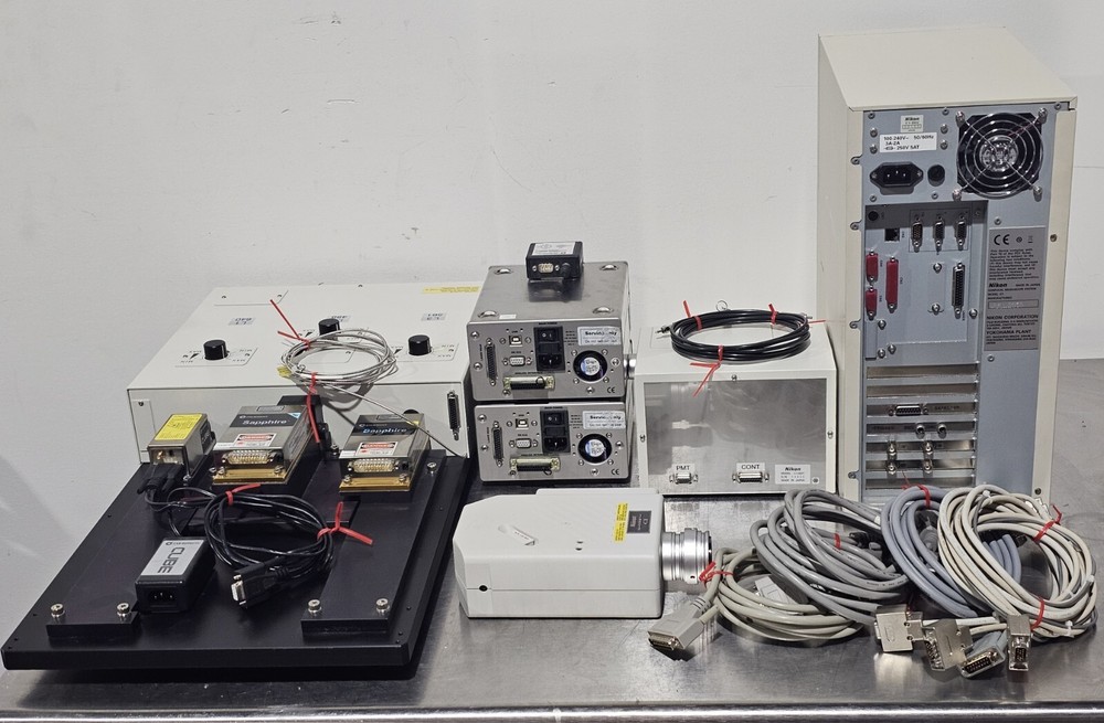 Nikon D-Eclipse C1 Confocal Microscope System w/Coherent Sapphire Laser Unit