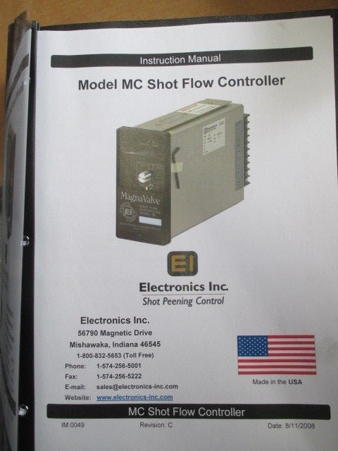 Electronics Inc Magnavalve Model MC Shot Flow Controller new