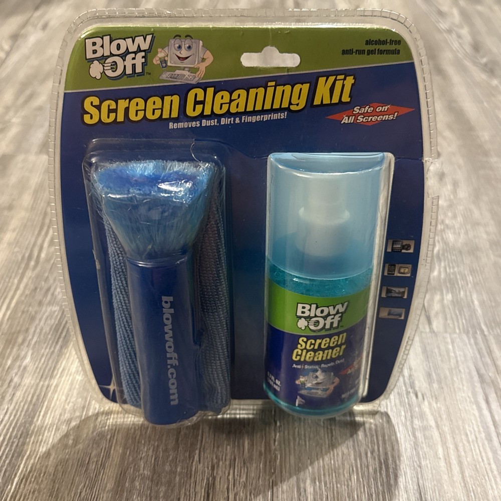BLOW OFF SCREEN CLEANING KIT. SAFE ON ALL SCREENS