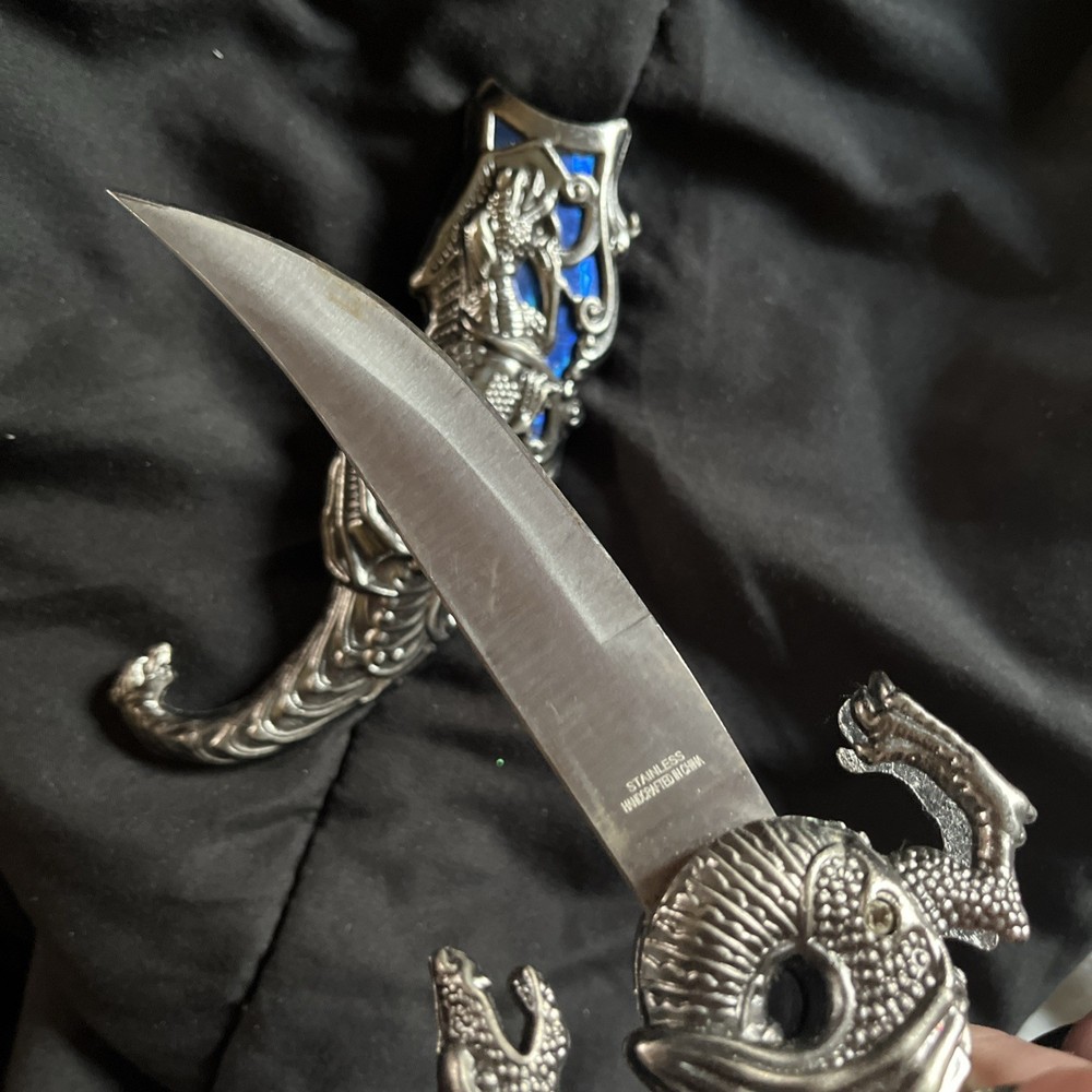 Medieval Blue Dragon Dagger