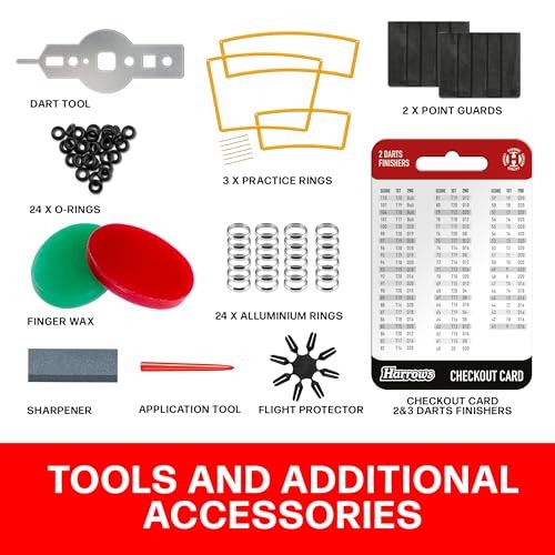 210pc Darts Accessories Set - Amazing Bundle Includes Dart Stems, Dart