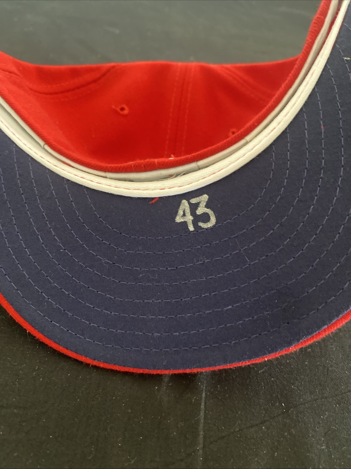 Rick Stelmaszek September 11, 2009 Twins Game Used Hat Stars & Stripes GU1