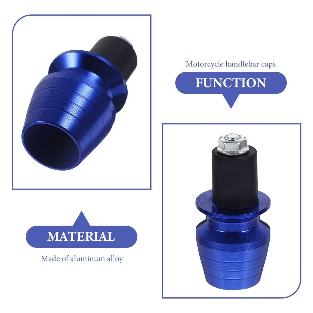2pcs Motorcycle Handlebar Ends Gear Balanced Plug Motorcycle Accessories