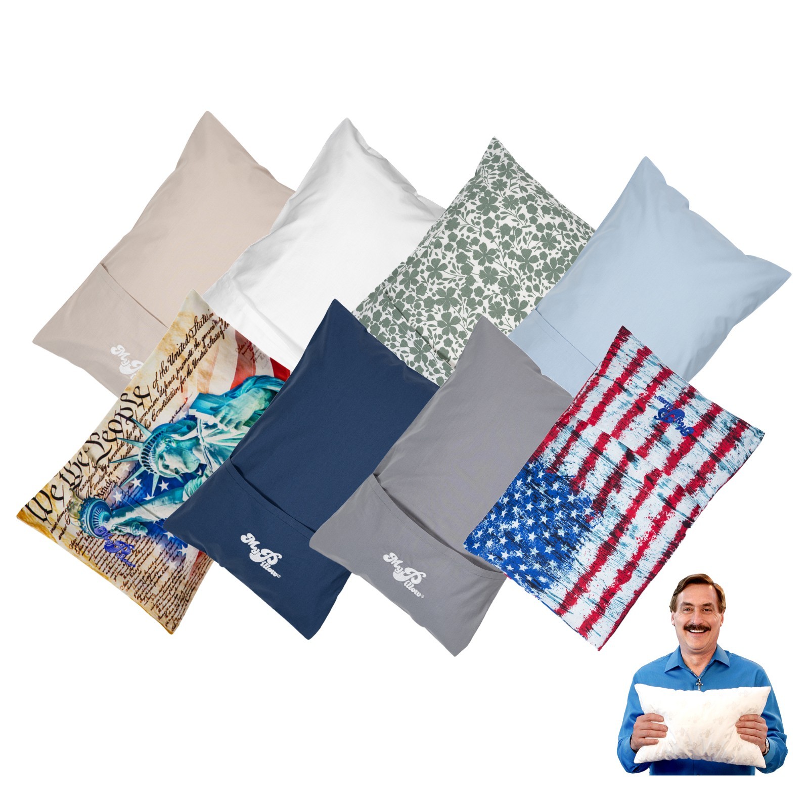 MyPillow Travel Roll N Go Pillowcase - Fits Multi Use Pillow 12x18