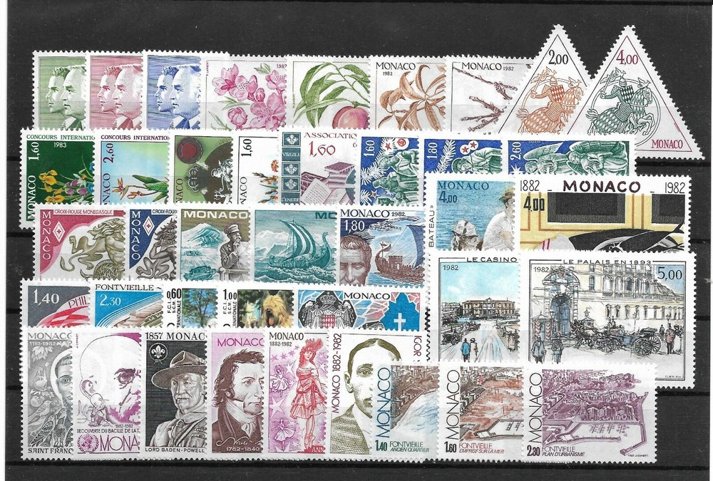 Monaco @ Year 1982 Complete MNH € 140.00 @ Mon.74