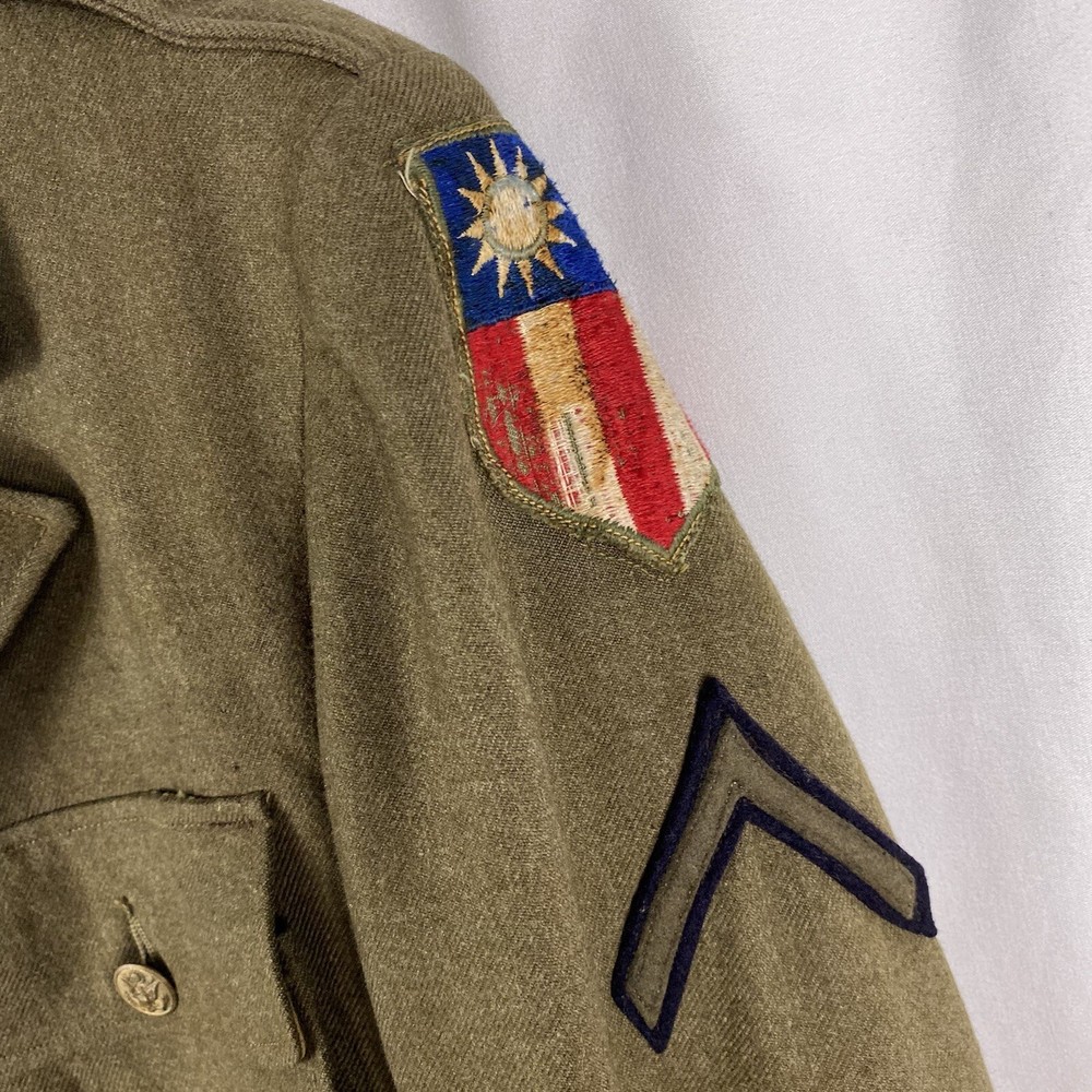 Original WWII US Army Uniform CBI Patched Pacific