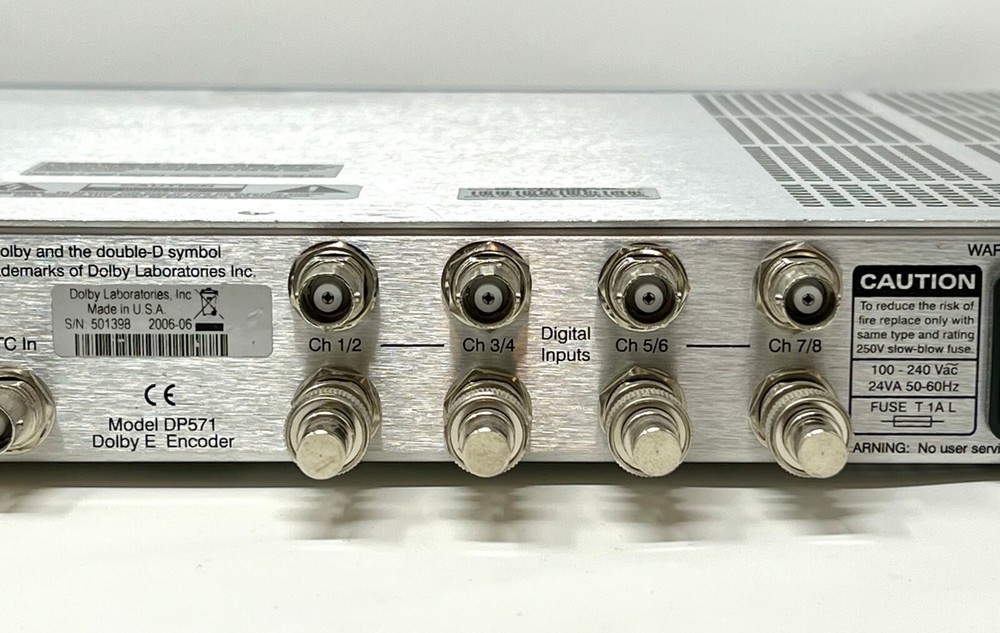 Dolby DP571 E Encoder Multichannel Audio Distribution System