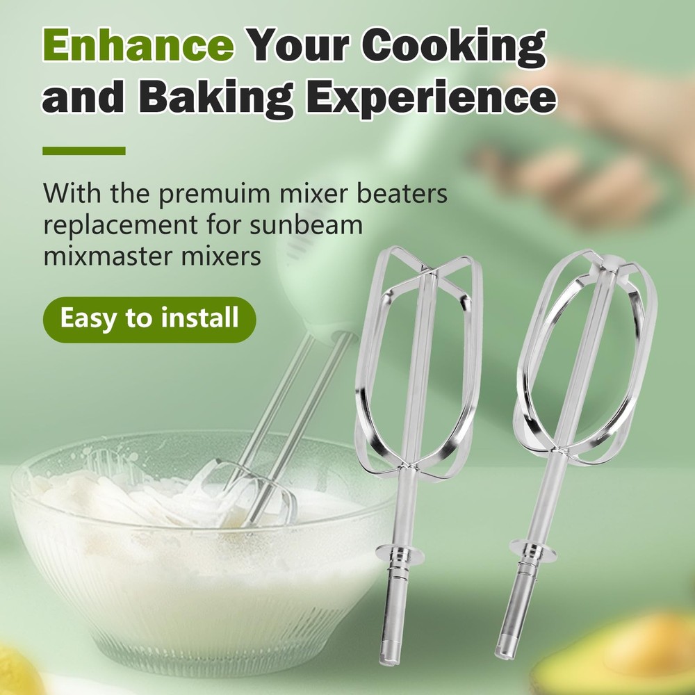 Mixer Beaters Replacement Only Compatible with Sunbeam No, As Pictured