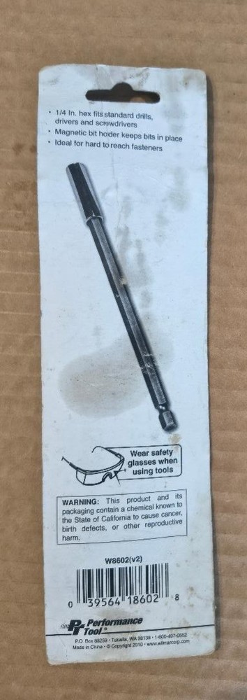 NEW Performance Tool W8602 Socket Extension 6 inch Free US Shipping