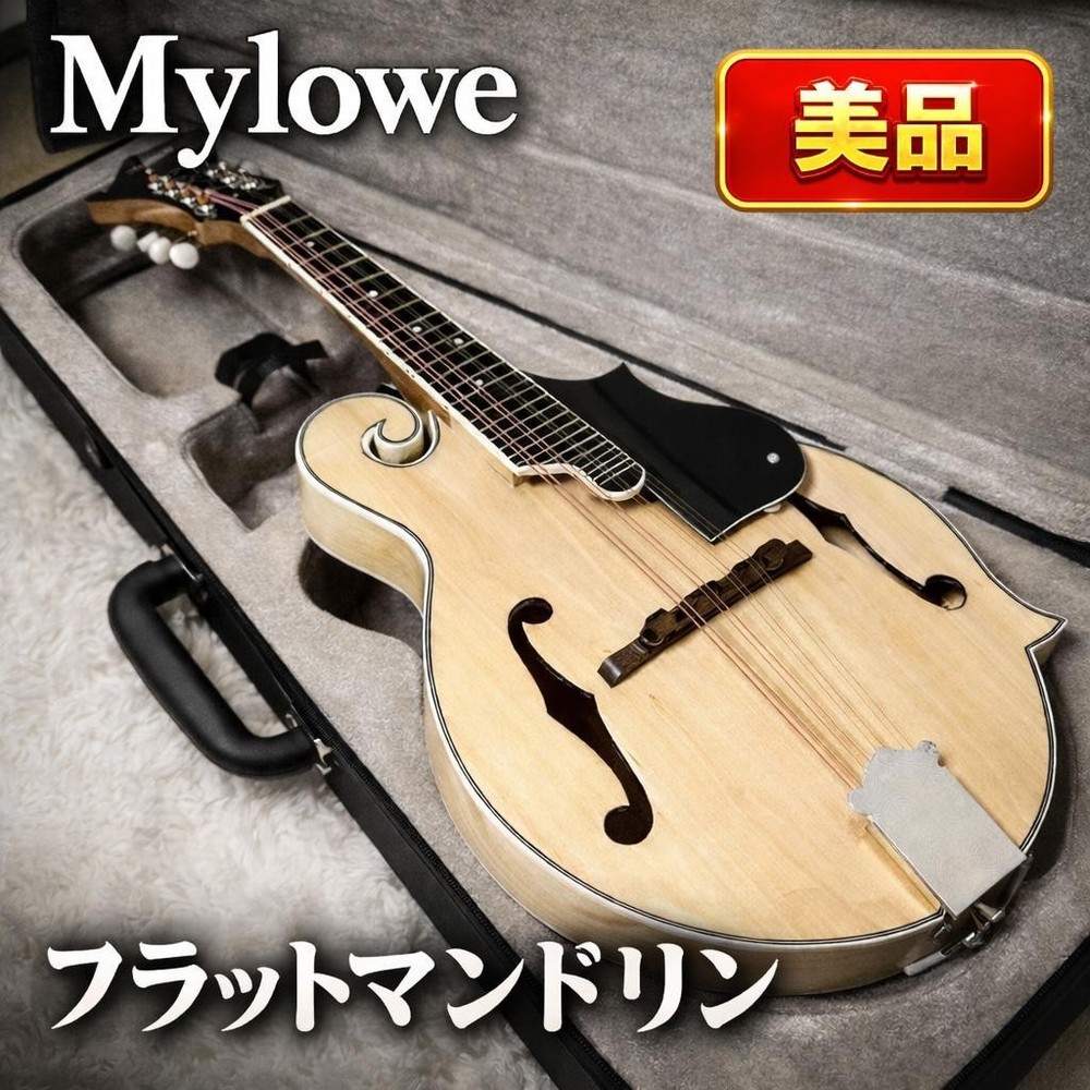 [Rare item] MYLOWE flat mandolin with hard case