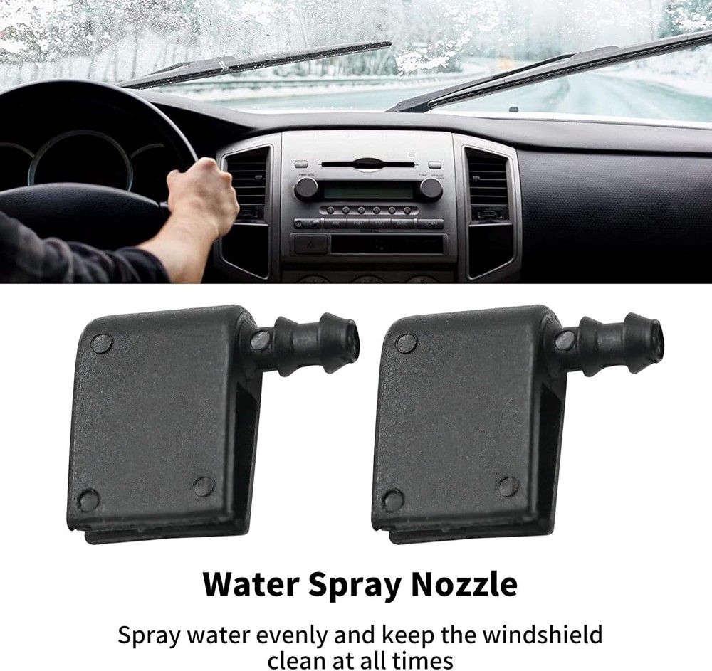 2pcs Front Car Windshield Washer Nozzles Wiper Spray Replacement for Sprinter 25