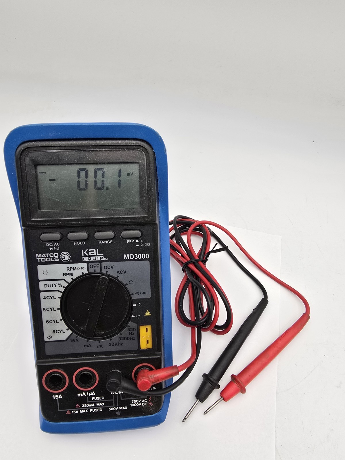 Matco Tools Multimeter MD3000 Kal Equip