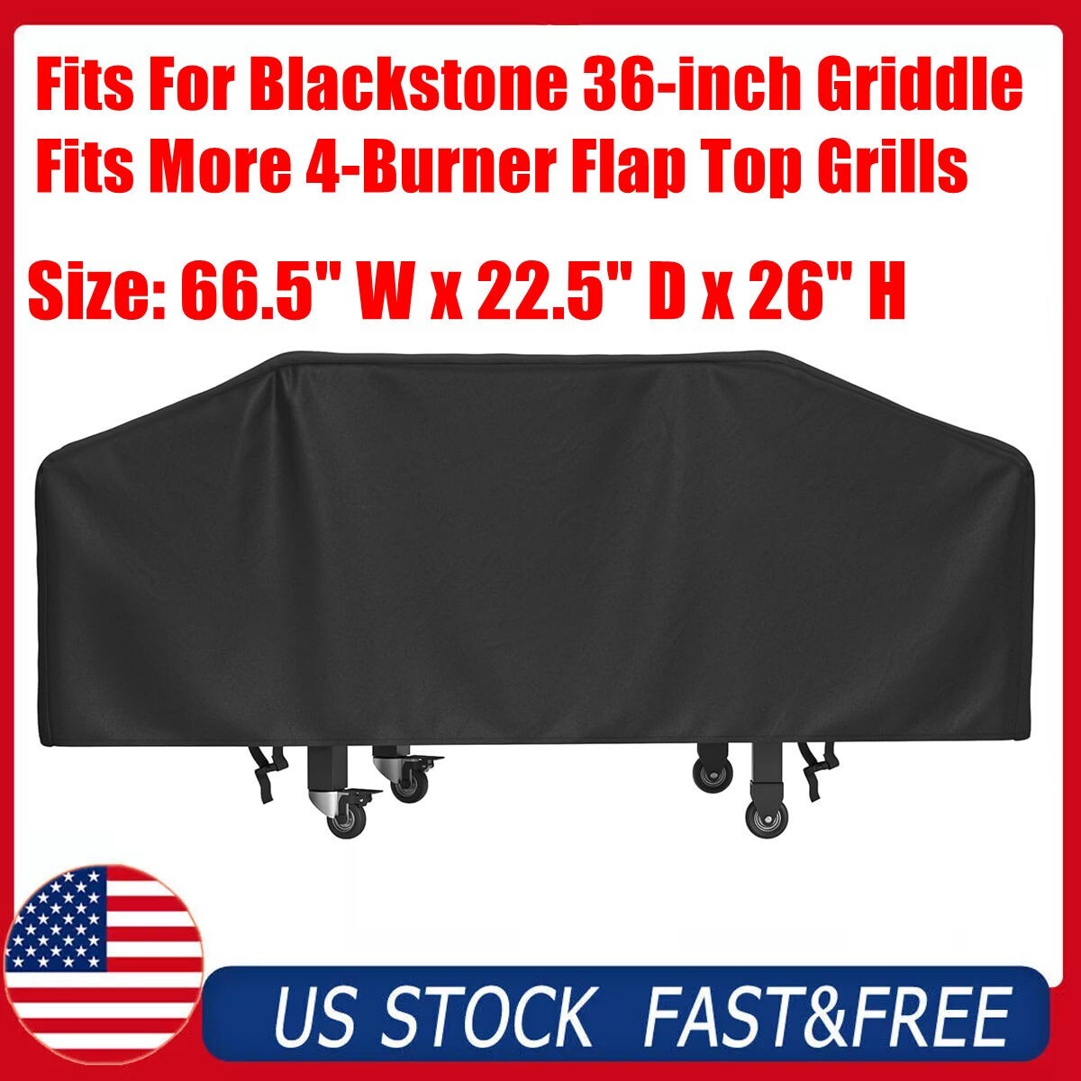 36" Griddle Cover for Blackstone 36In Griddle, Royal Gourmet 4-Burner Griddles