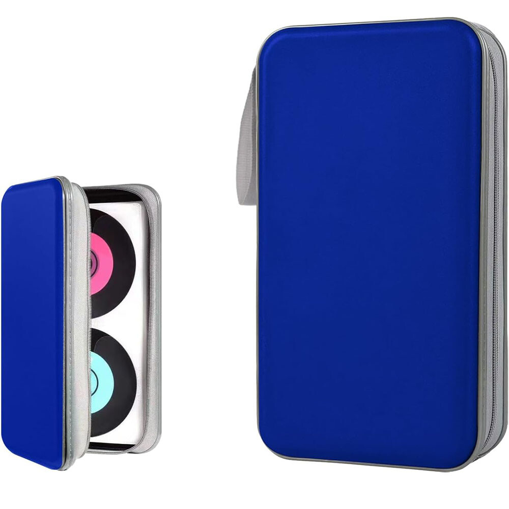 72 Capacity CD/DVD Case Holder Portable Wallet Hard Plastic Protective Storage