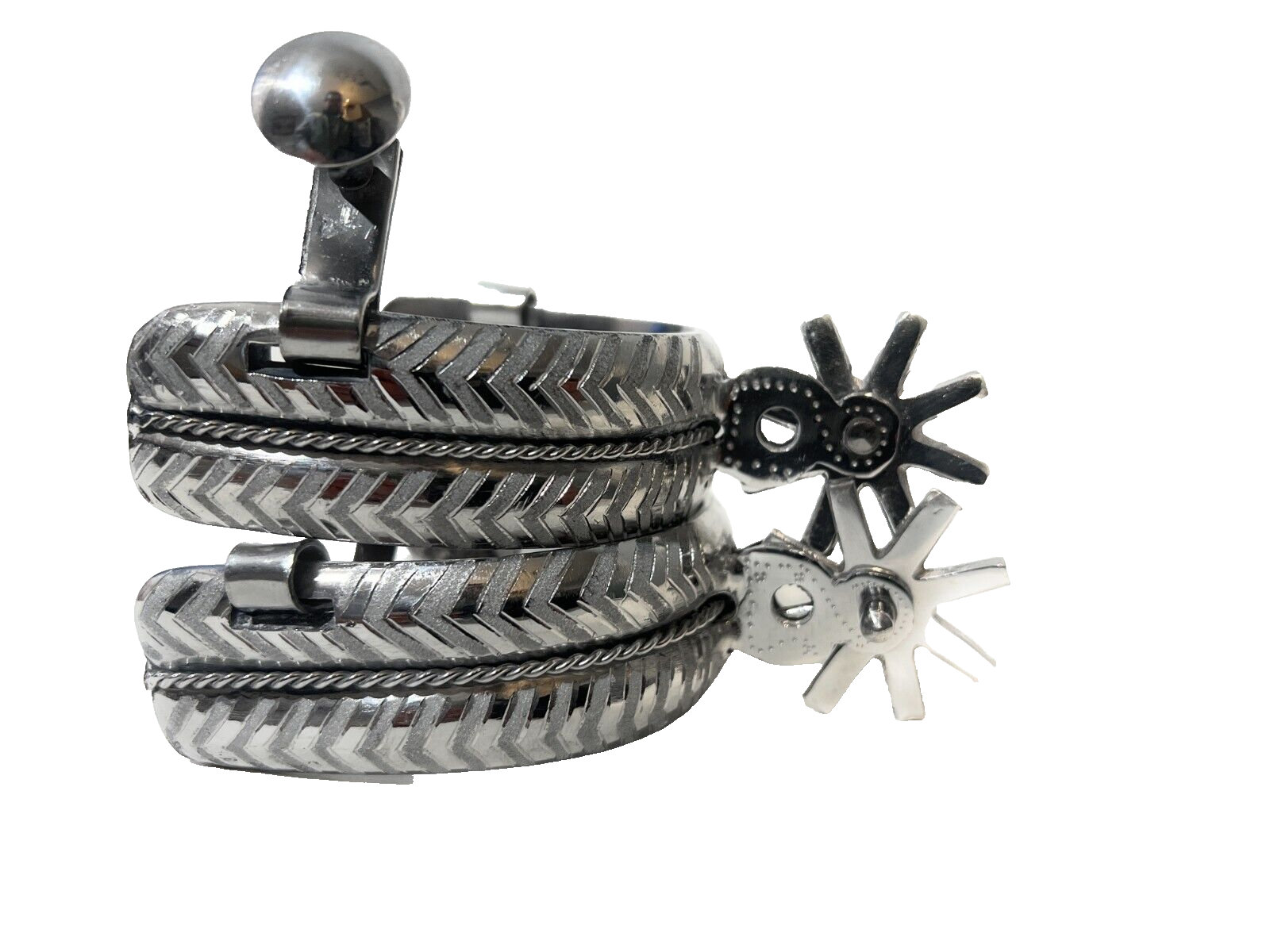 CHARRO SADDLE SPURS. ESPUELAS CHARRAS. MEXICAN SPURS. HORSE GEAR, PARA CABALLO