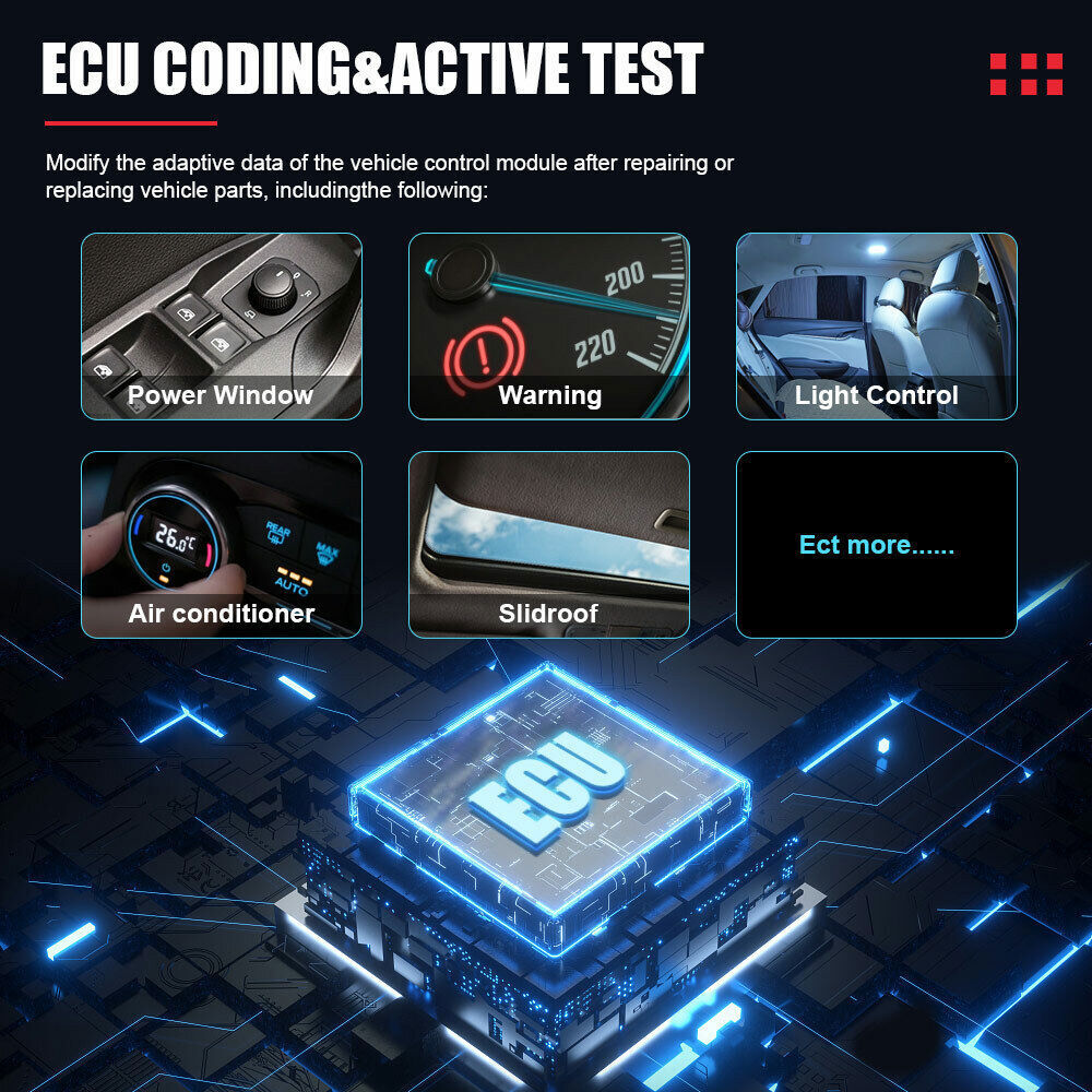 ANCEL Car ECU Coding Bidirectional Diagnostic Tool Full System OBD2 Scanner Tool