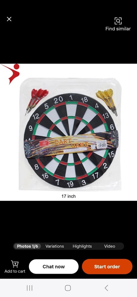 Dart Board Game 6 Darts