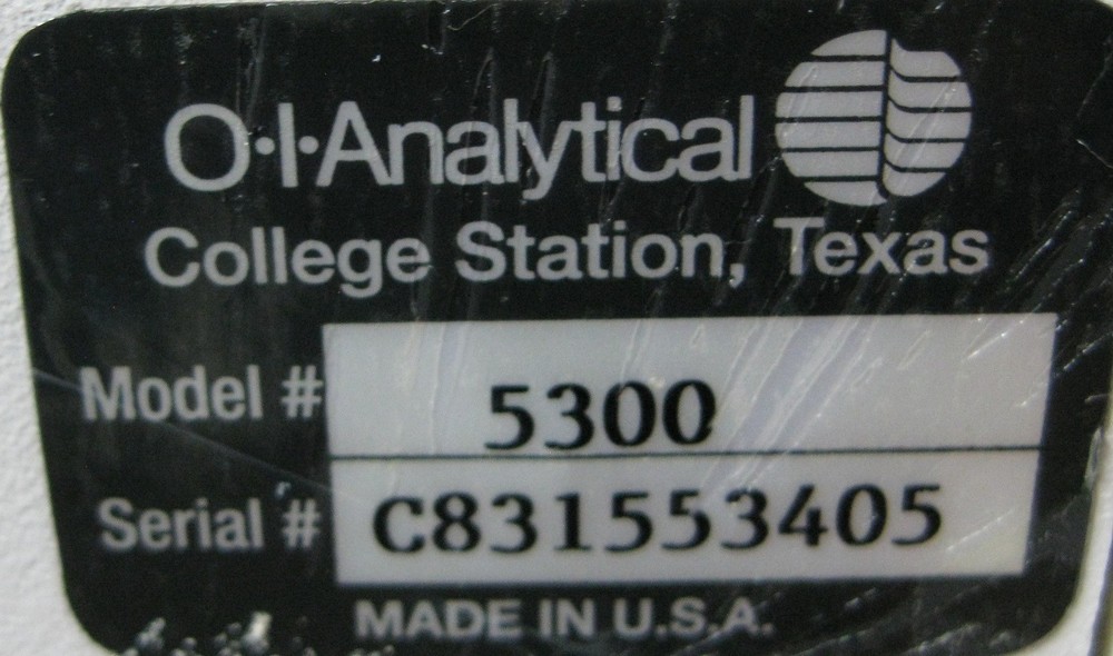 O-I-ANALYTICAL 5300 DETECTOR CONTROLLER, MODEL: 5300