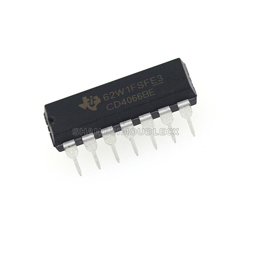 10PCS CD4066 TI DIP-14 CMOS QUAD BILATERAL SWITCH NEW IC