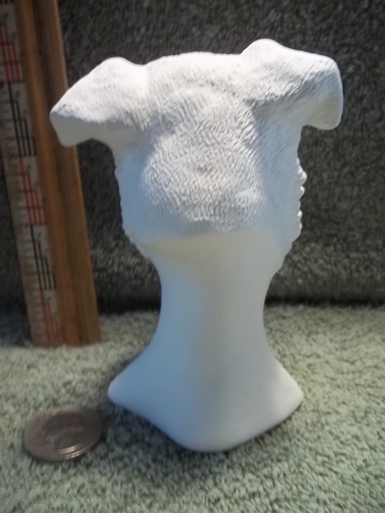 Schnauzer Dog Head Bust Ceramic Bisque U-Paint Ready To Paint