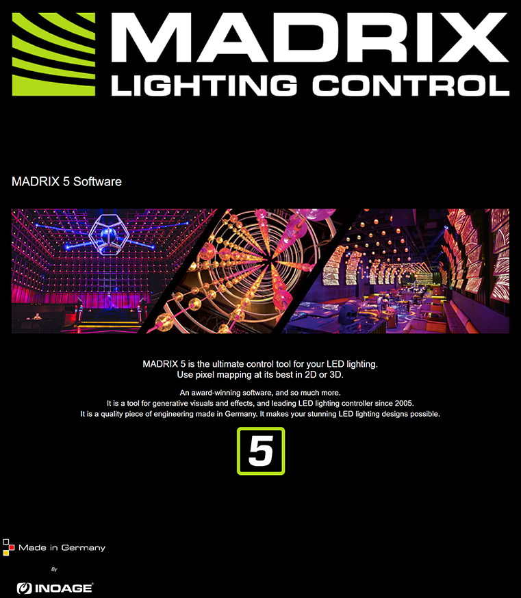 IA-SW-005001 MADRIX V5 KEY Starter Kit Software DMX Control 2D 3D Pixel Mapping