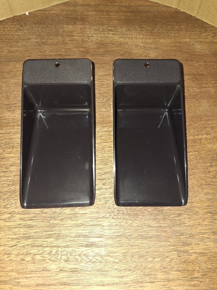 Tupperware Flat Scoops Set Of 2 Black