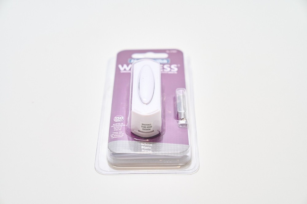 Heath Zenith SL-7797-02 Plastic Wireless Push Button Replacement Doorbell