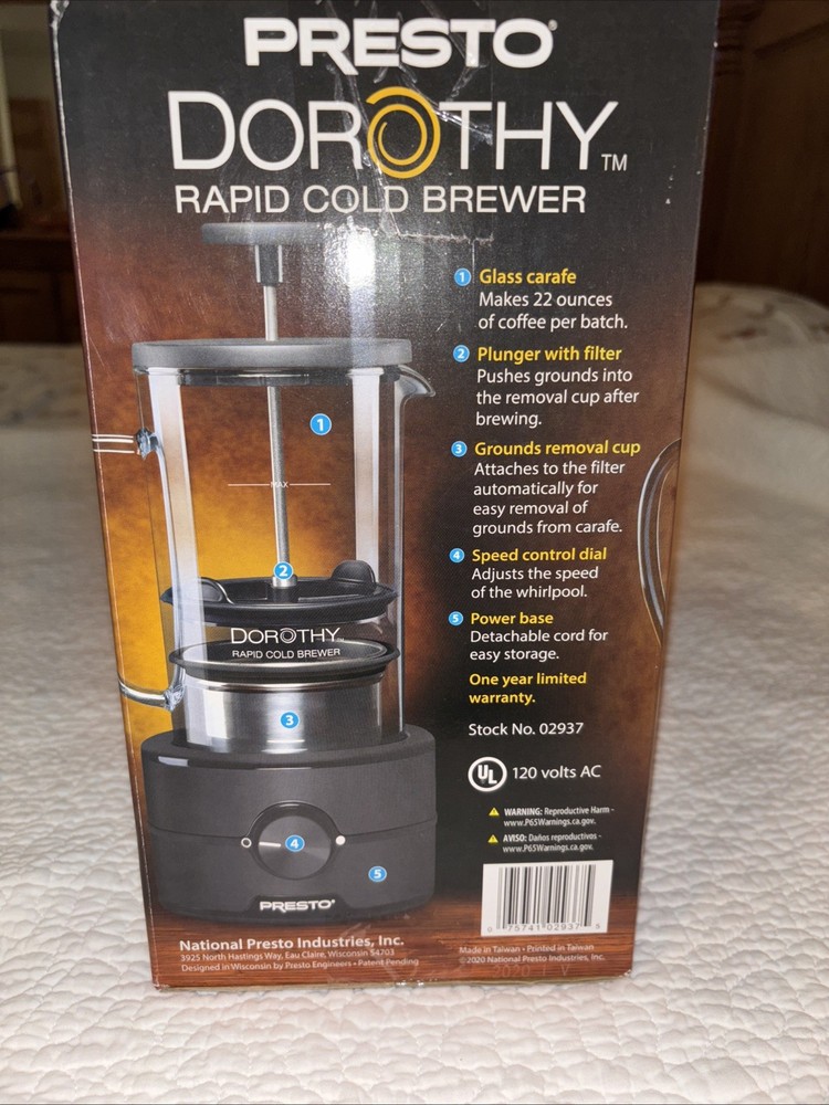Presto Dorothy Rapid Cold Brewer