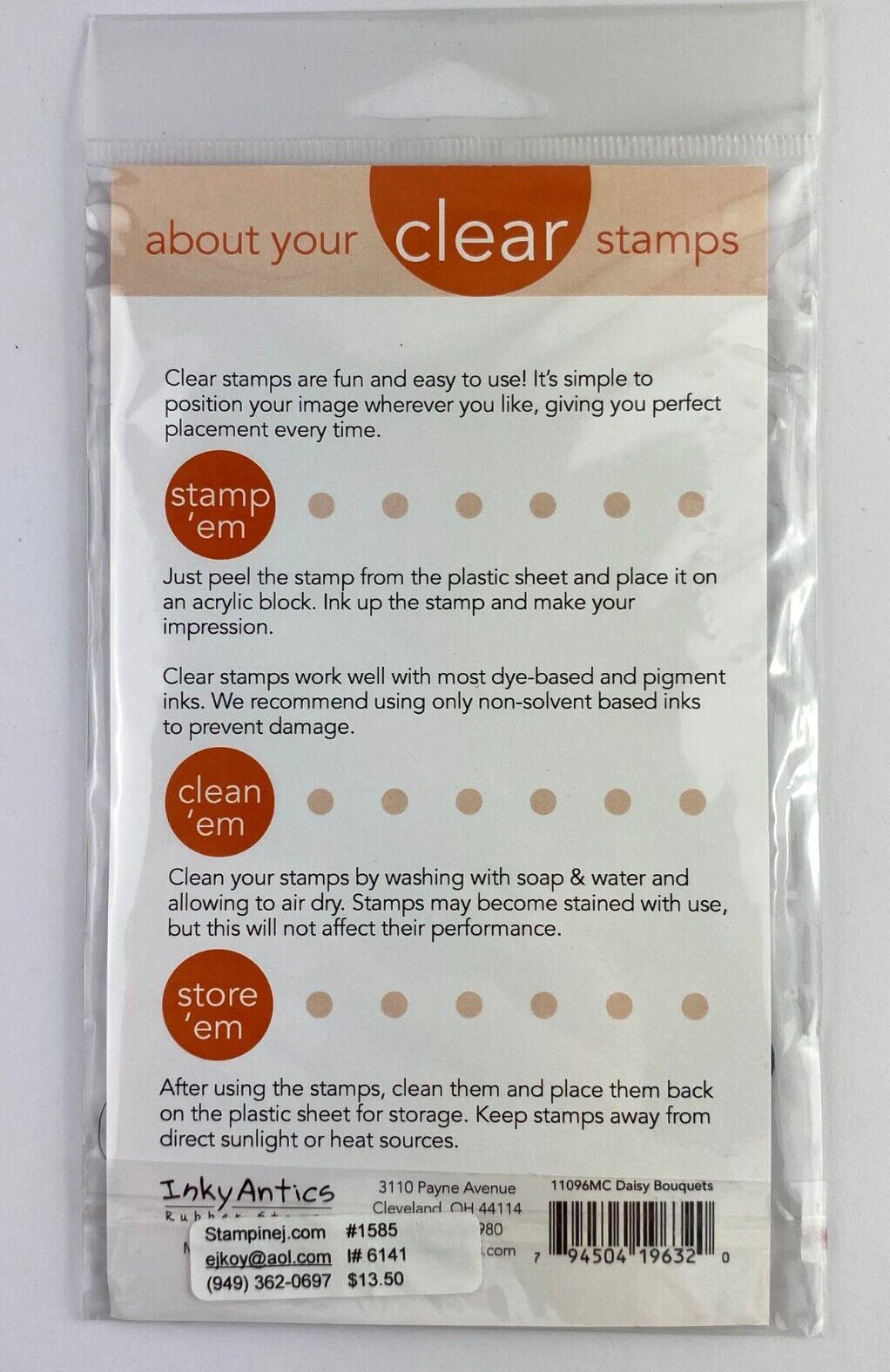 Inky Antics Stamp Set - DAISY BOUQUETS - 11096MC - Clear