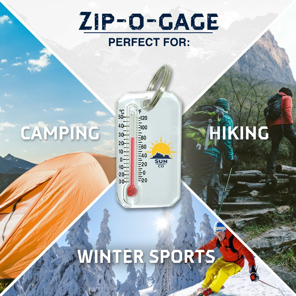 Sun Company Original Zip-o-gage - Zipperpull Thermometer