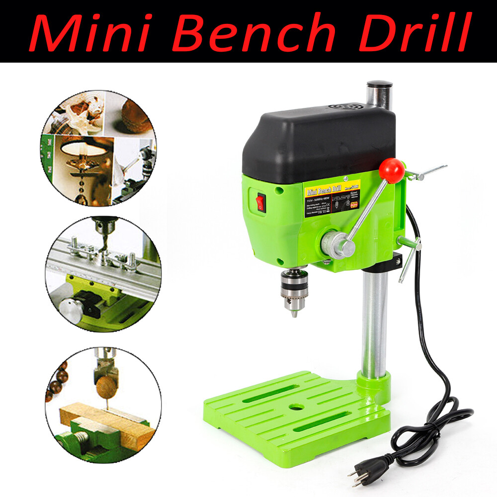 Mini Compact Portable Electric Bench Drill Press Stand Variable Speed 480W