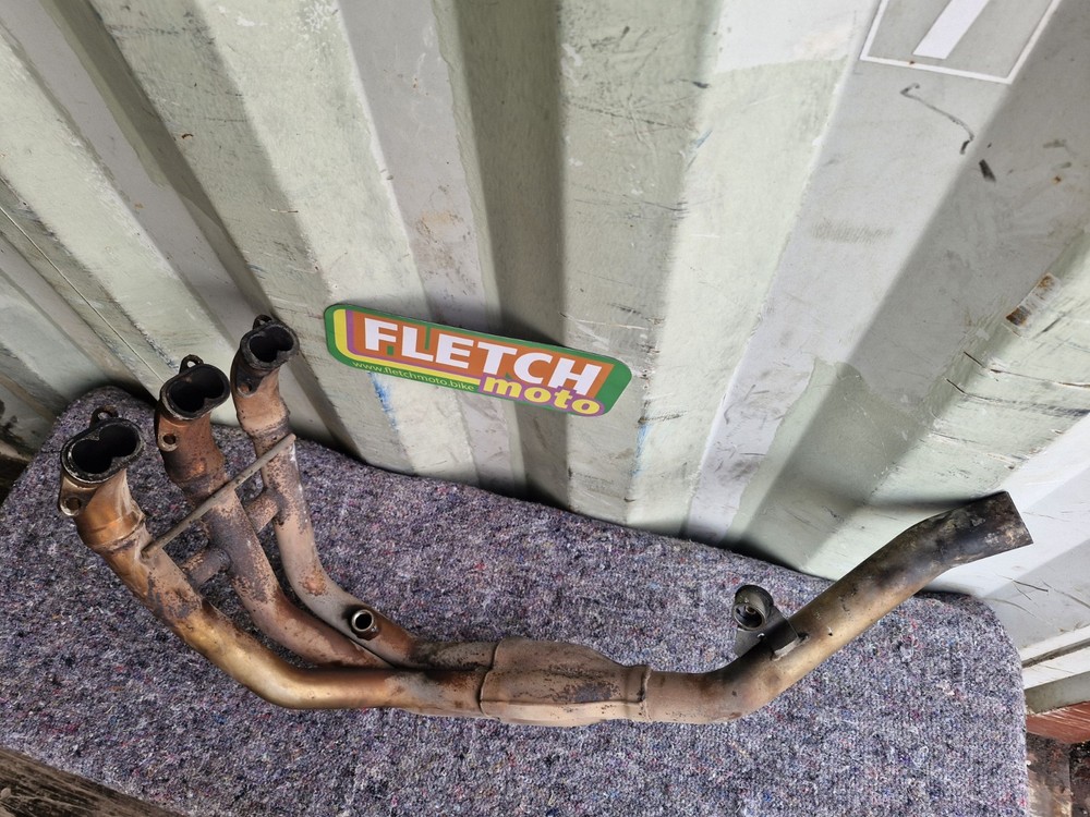 2004 TRIUMPH 955I SPEED TRIPLE EXHAUST DOWNPIPE HEADER FRONT PIPES