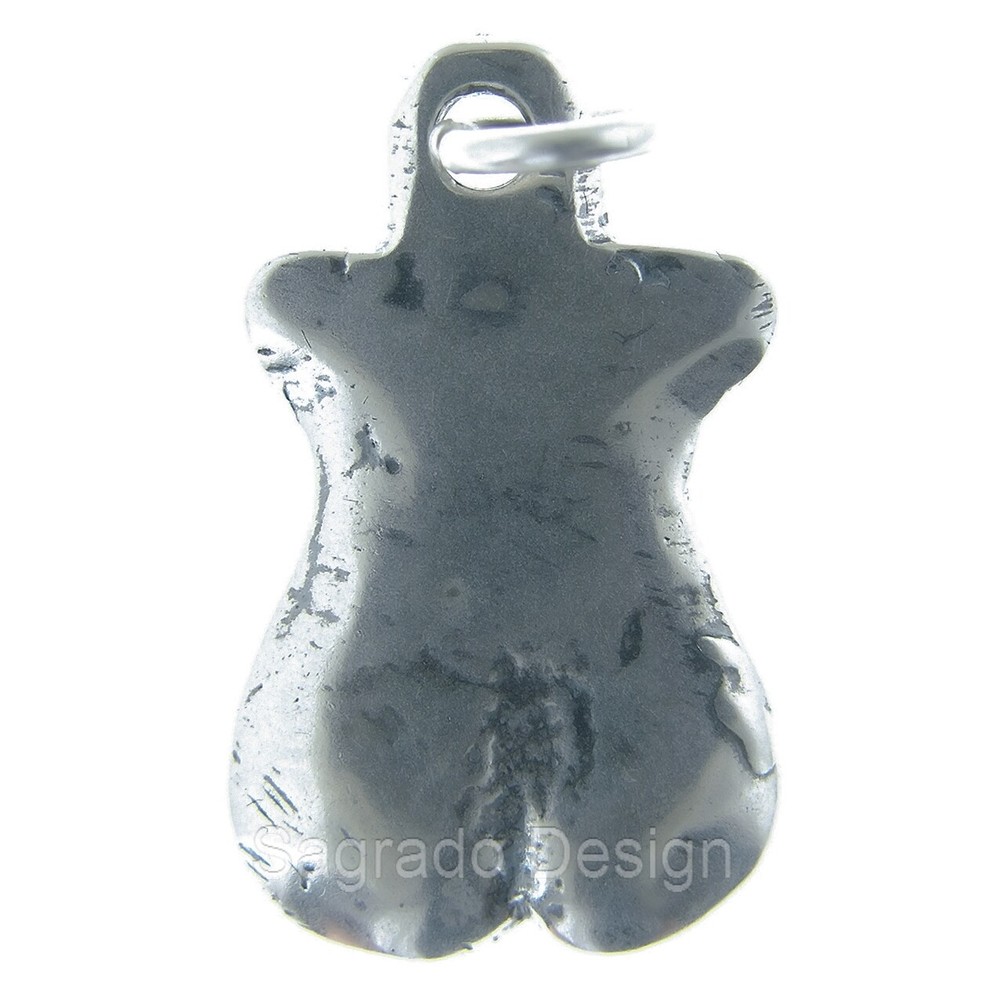 Solid sterling silver LOWER BACK AND BUTTOCKS MILAGRO charm (M-42)
