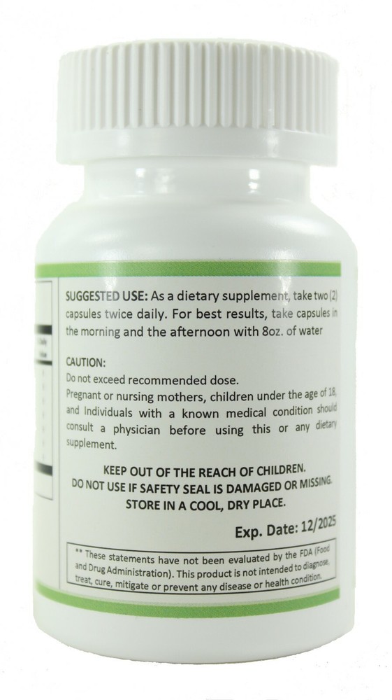 INFLAMMATION PROSTATE CONTROL,120 Capsules, Biomedical Formula Virility, Libido.