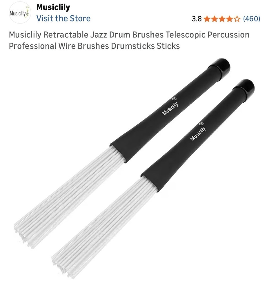 Retractable Jazz Drum Brushes Telescopic Percussion Professional