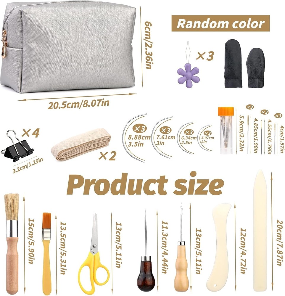 49 Pcs Book Binding Kits for Beginners Hand Bookbinding Tools Bookbinding Sup...