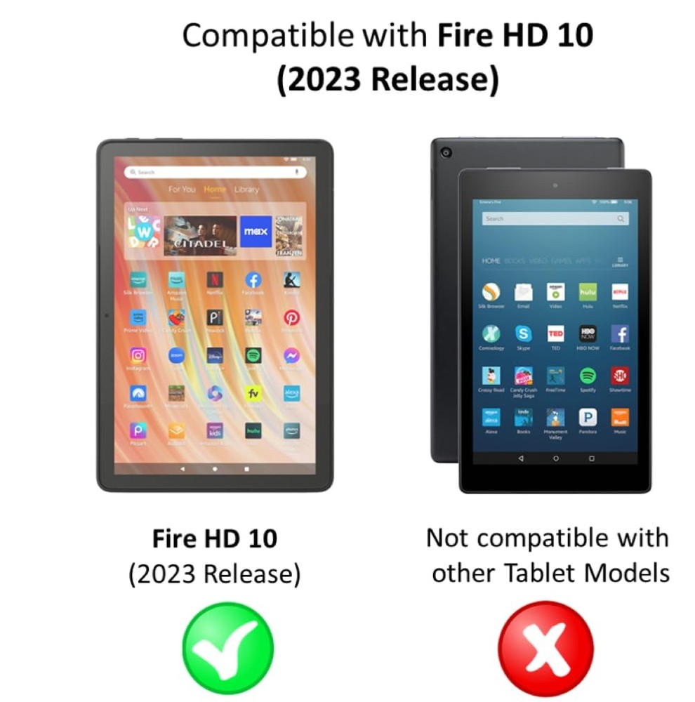 Anti Glare Screen Protector (2 Pack) for Amazon Fire HD 10 (13th Gen 2023