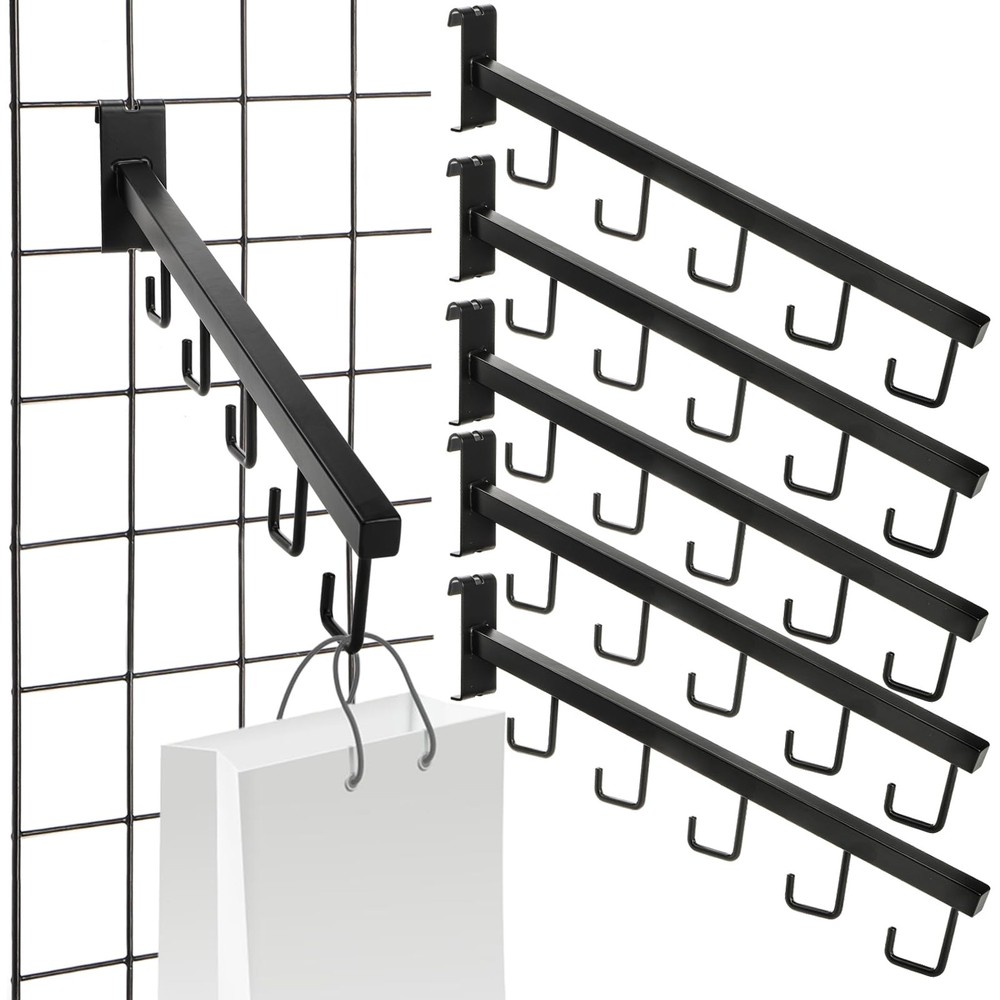 6 Pack Gridwall Waterfall Faceout with 5 Hooks 16.5 Inch Gridwall Waterfall H...