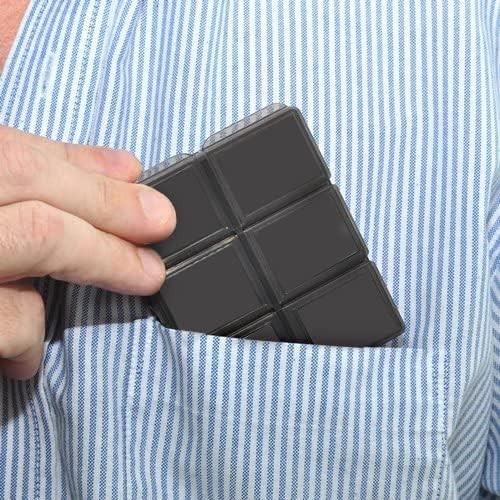 Compact 3 Pack SD Memory Card Cases - Hard Plastic, Lightweight & Functional