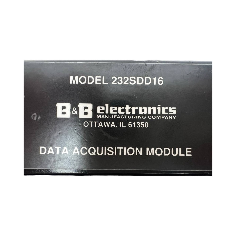 B&B Electronics 232SDD16 RS232 Data Acquisition Module FAST FREE SHIPPING a
