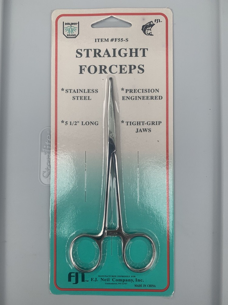Fishermans Straight Forceps 5 1/2”